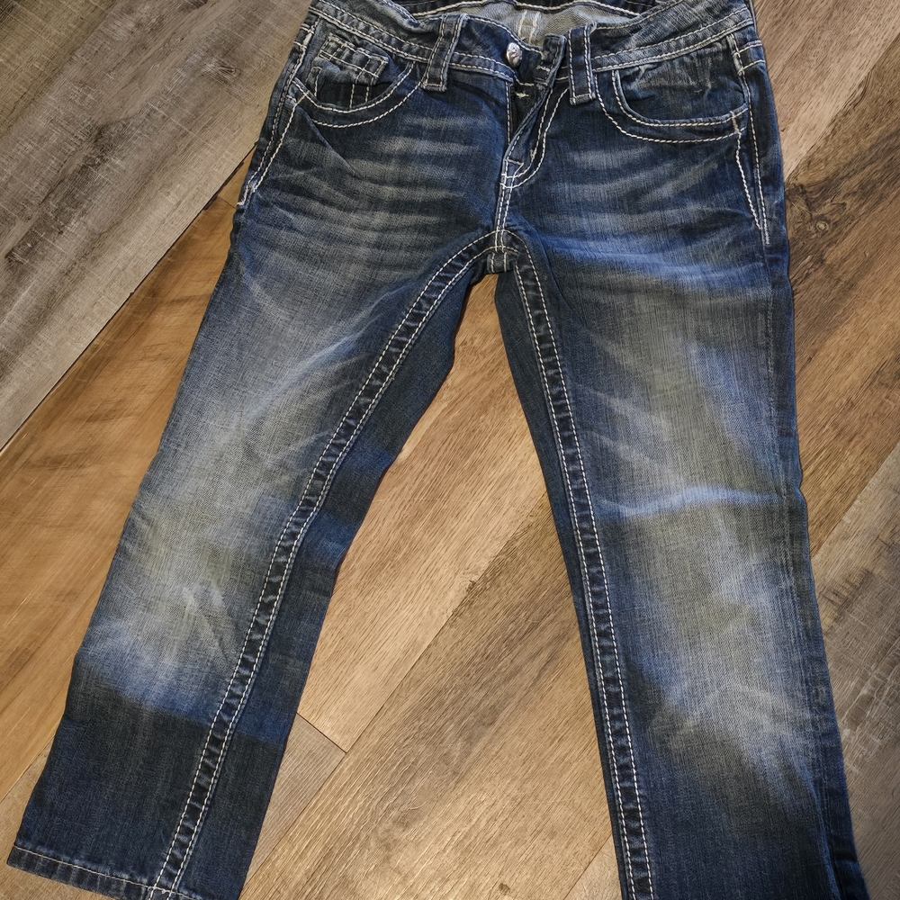 Miss Me Dark Blue Ankle Jeans